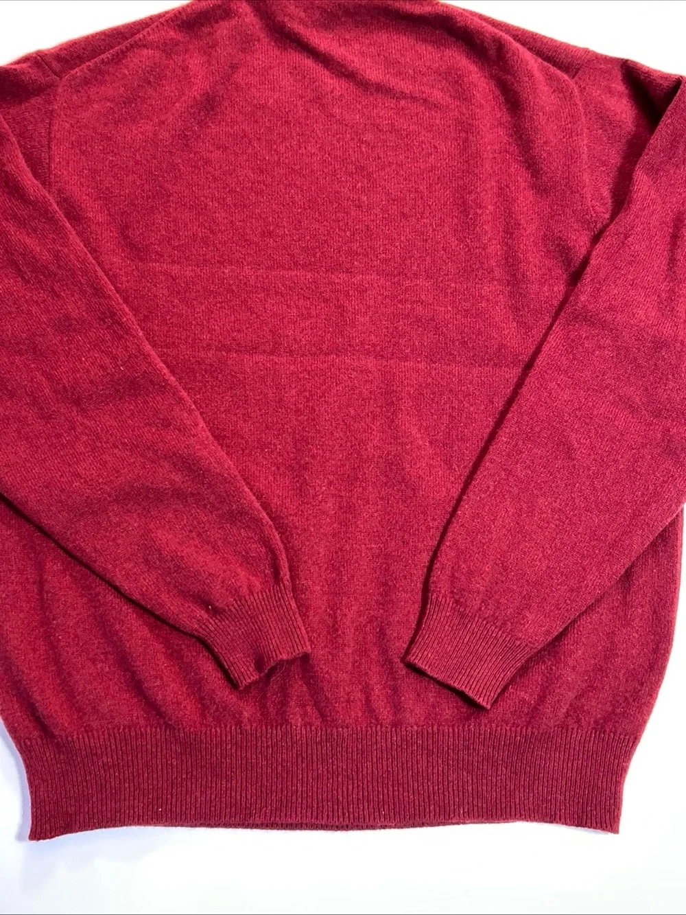 Vintage J Crew Pure Cashmere sweater Burgundy Crewneck Pullover Mens Medium